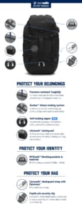 Balo du lịch chính hãng Pacsafe